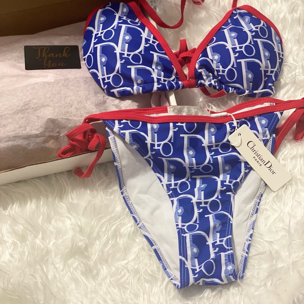 Bikini -Luxury Red & Blue.